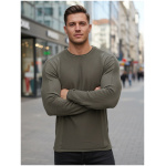 Pánsky khaki sveter WX2310z