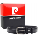 Pánsky kožený opasok s klasickou prackou - Pierre Cardin