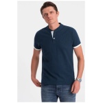 Pohodlná trendy granátová polokošeľa V4 TSCT-0156 - XL