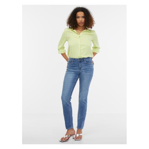 Svetlomodré dámske slim fit džínsy