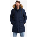 Zimná tmavo modrá parka V1 JALP-0182 - L