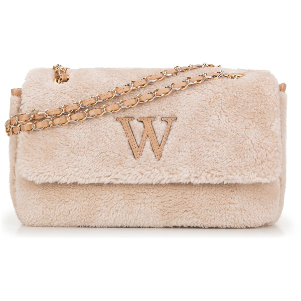 Béžová crossbody kabelka 99-4Y-218-0