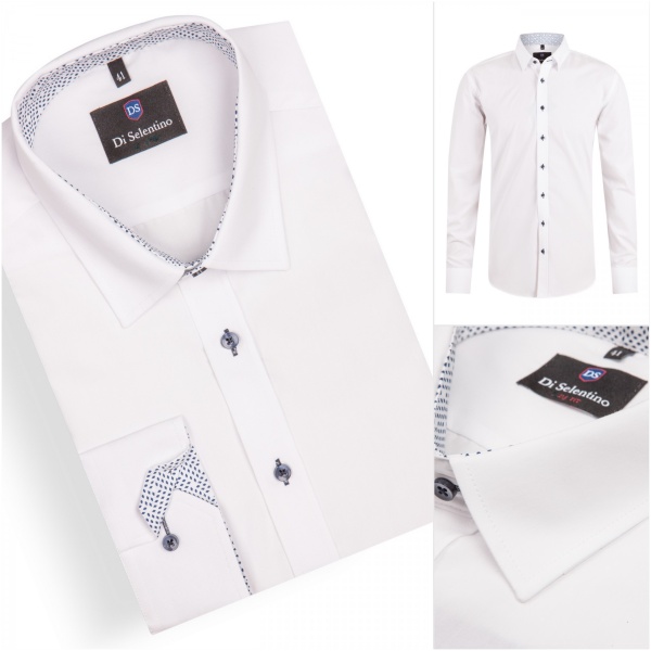 Biela elegantná košeľa v SLIM STRIHU - BelfastSLIM