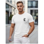Biele tričko s trendy potlačou King - XXL