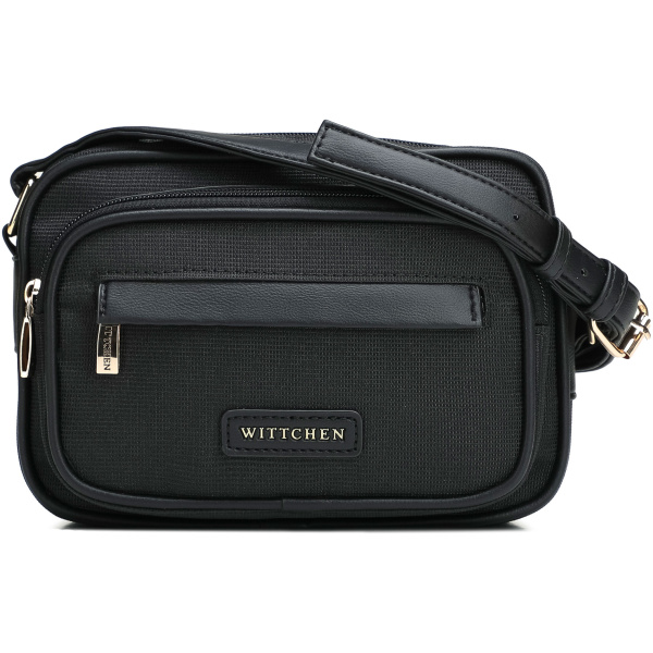 Čierna crossbody kabelka z imitácie kože 102-4Y-402-1