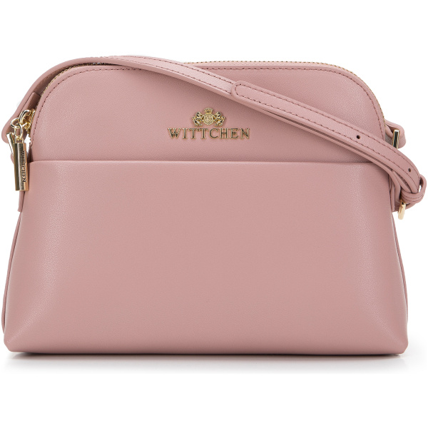 Čierna sedlová crossbody kabelka z prírodnej kože 29-4E-021-1