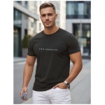 Čierne tričko s nápisom Los Angeles - M