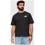 Čierne tričko s veselou potlačou V1 TSPT-0288 - XXL