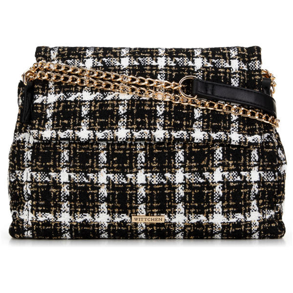 Čierno-biela crossbody kabelka 99-4Y-414-10