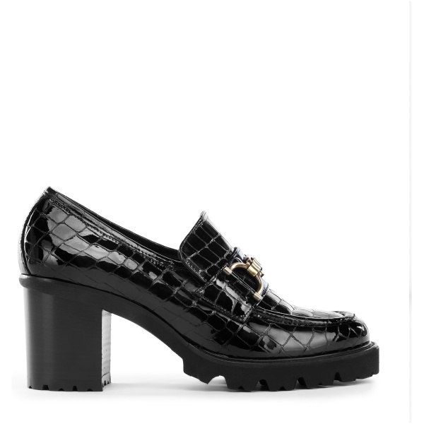 Croco lakované lodičky s prackou 97-D-108-1