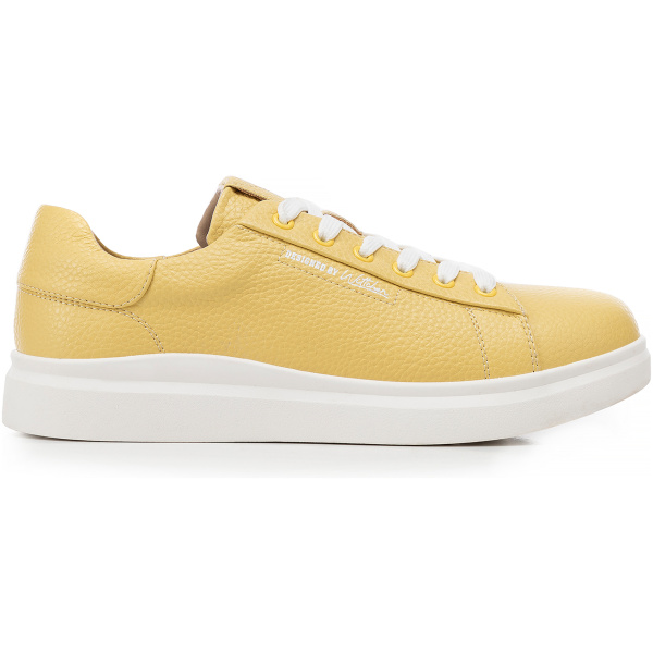 Dámske sneakersy na platforme klasické žlté 100-D-951-Y