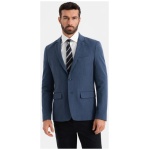 Elegantné tmavo modré pánske sako V3 BLZB-0135 - XXL