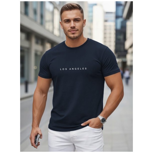 Granátové tričko s nápisom Los Angeles - L