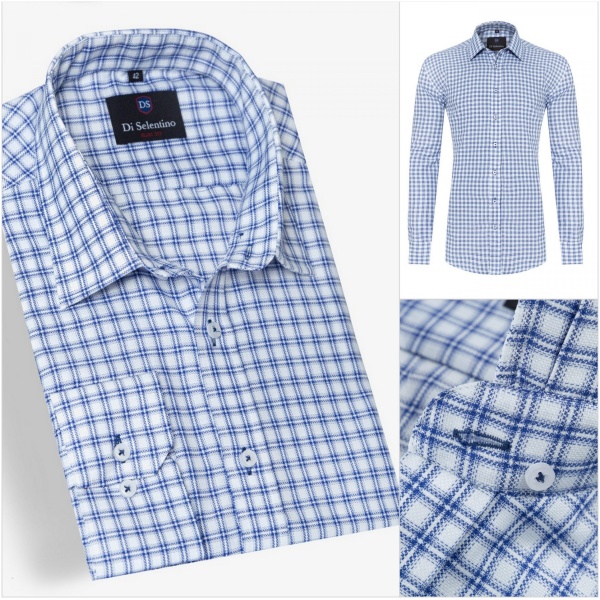 Károvaná kvalitná pánska košeľa v SLIM FIT strihu DublinSLIM