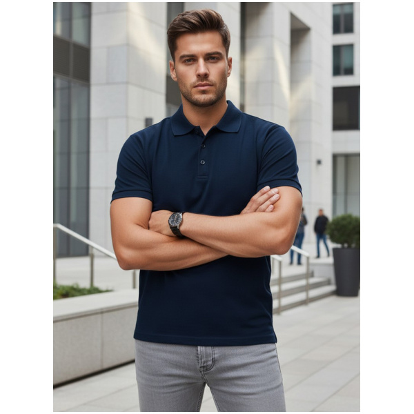 Pánske polo tričko Granátová farba DSTREET PX0553