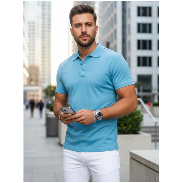 Pánske polo tričko Modrý lak DSTREET PX0552