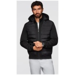 Prešívaná čierna bomber bunda V1 JALP-0298 - S