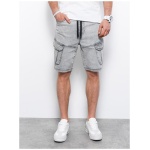 Šedé trendy rifľové kraťasy W362 - XXL