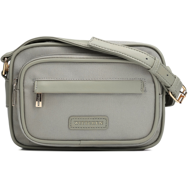 Sivá crossbody kabelka z imitácie kože 102-4Y-402-8