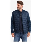 Tmavo modrá bomber trendy bunda V2 JALP-0141 - S