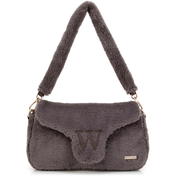 Tmavobéžová crossbody kabelka 99-4Y-217-9