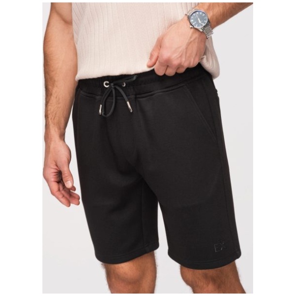 Trendy čierne pánske kraťasy s logom V1 SRBC-0153 - XL