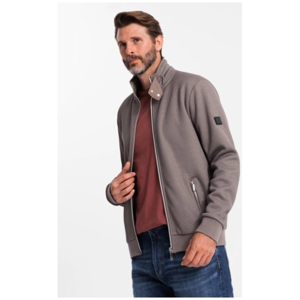 Trendy popolavá bomber bunda V2 JANP-0154 - L