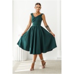 Warsaw Dress Smaragdové áčkové midi šaty Veľkosť: XL
