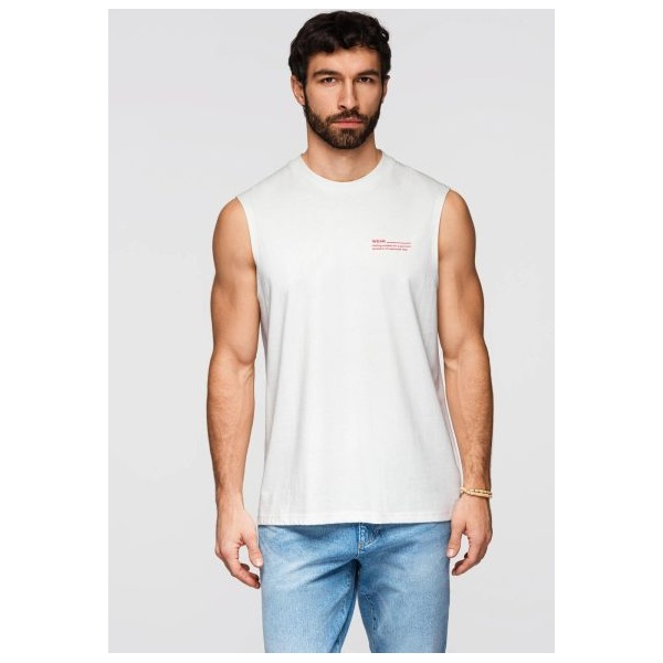 Biele tielko so širokými ramienkami V1 TSTT-0243 - XL