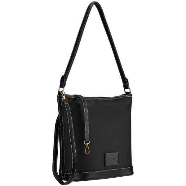 Dámska čierna crossbody kabelka z polyesteru - Peterson