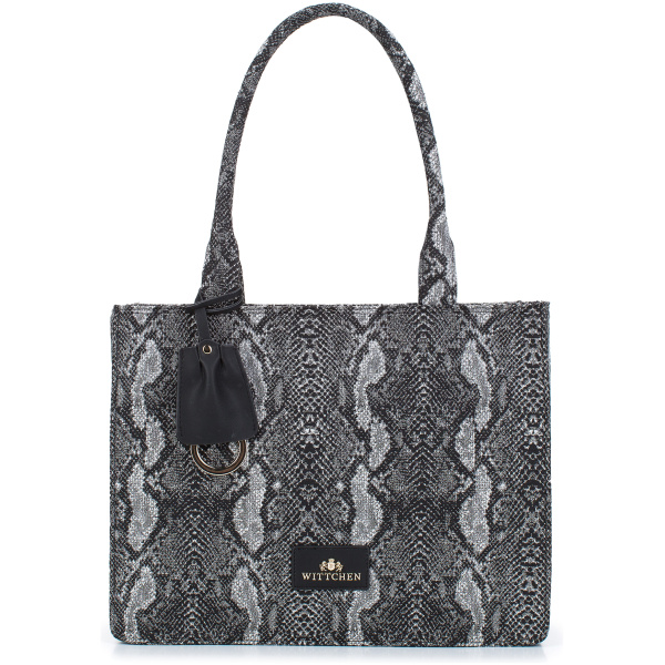 Dámska shopper kabelka so zvieracím vzorom 97-4E-504-X5