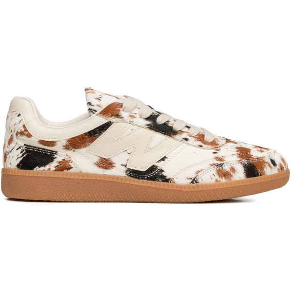 Dámske kožené sneakersy hnedé 102-D-360-1