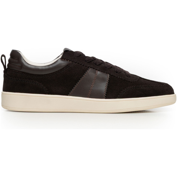 Dámske semišové sneakersy hnedé 102-D-359-4