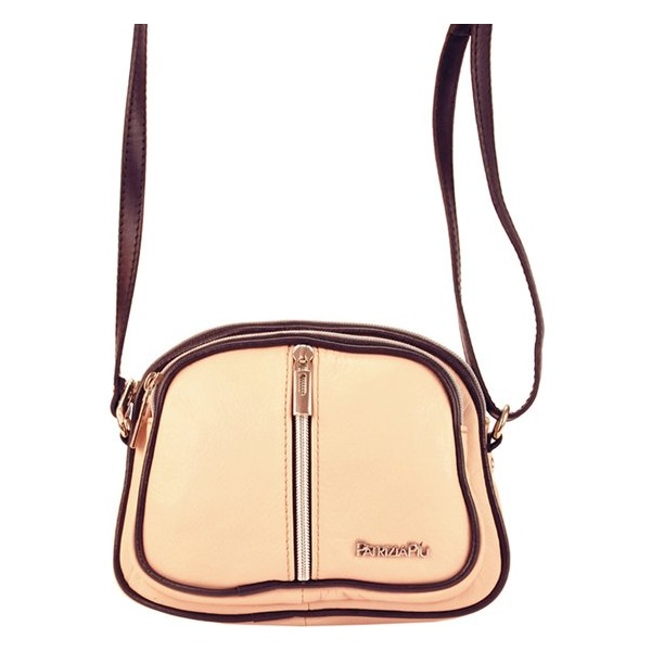 Kožená crossbody kabelka Patrizia Piu 01-034 so štruktúrovaným povrchom