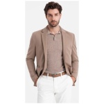 Originálne tmavo béžové sako V3 BLZB-0127 - XXL
