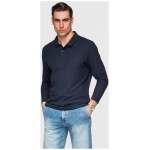 Tmavomodrá polokošeľa s dlhým rukávom V3 POBL-0162 - XXL
