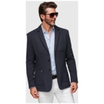Tmavomodré športové slim fit sako V3 M165 - S