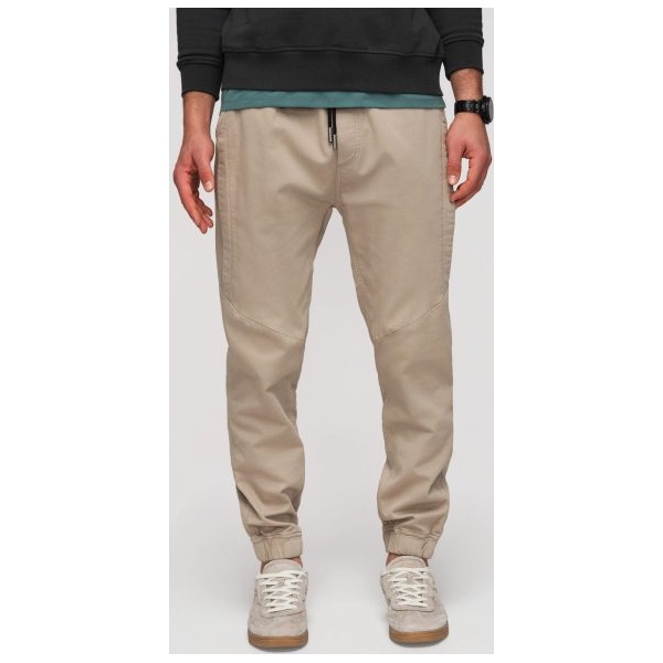 Trendové béžové pánske joggery V1 P1521 - S