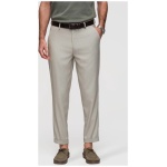 Trendy šedo-béžové chinos nohavice s elastickým pásom  V1 P1525 - S
